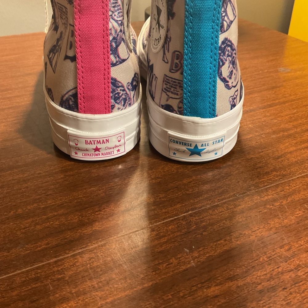 Converse Batman High-Top Sneakers - Pink and Blue - Picture 4 of 9